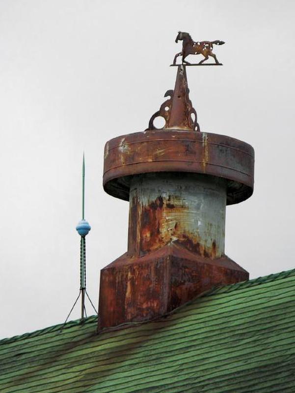 металлический флюгер для лошади