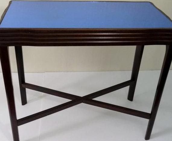 Столешница из синего стекла с зеркалом в стиле ар-деко