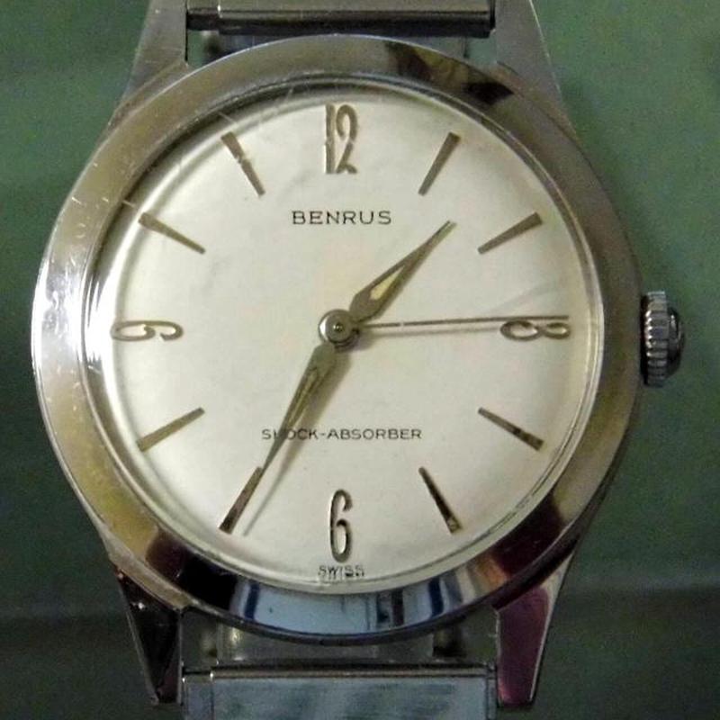 Винтажные мужские часы Benrus с ручным заводом