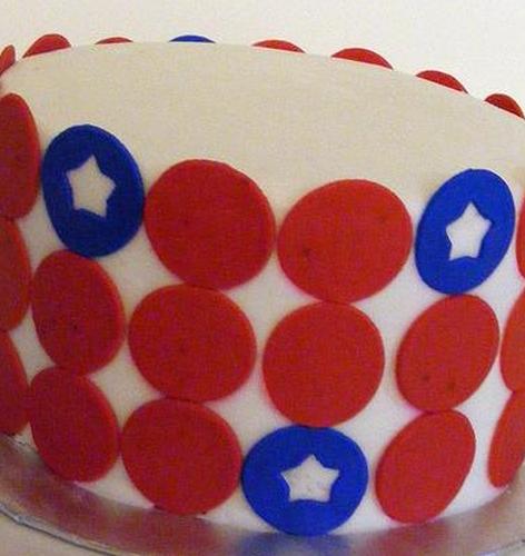 Патриотический круг торт