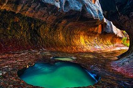 Бассейн метро в национальном парке Зайон