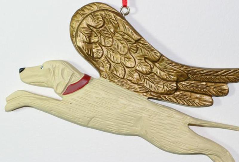 Желтая лаборатория- орнамент ангела