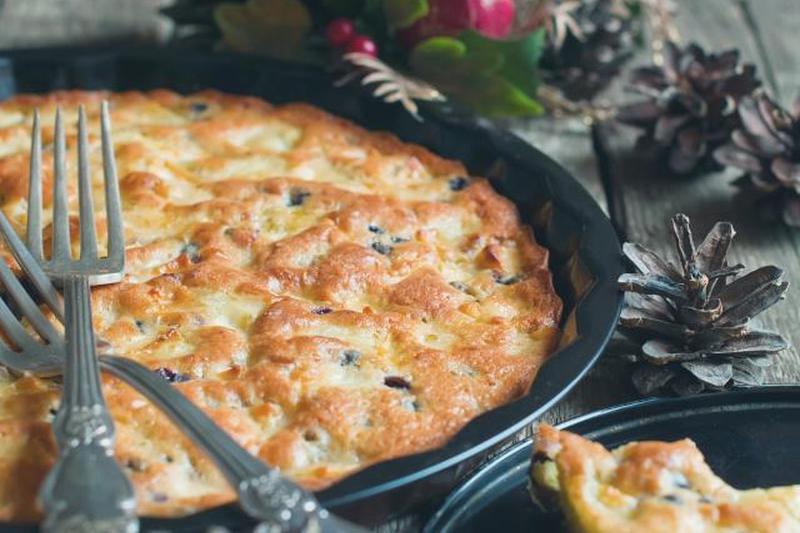 Рождественский пирог с заварным кремом