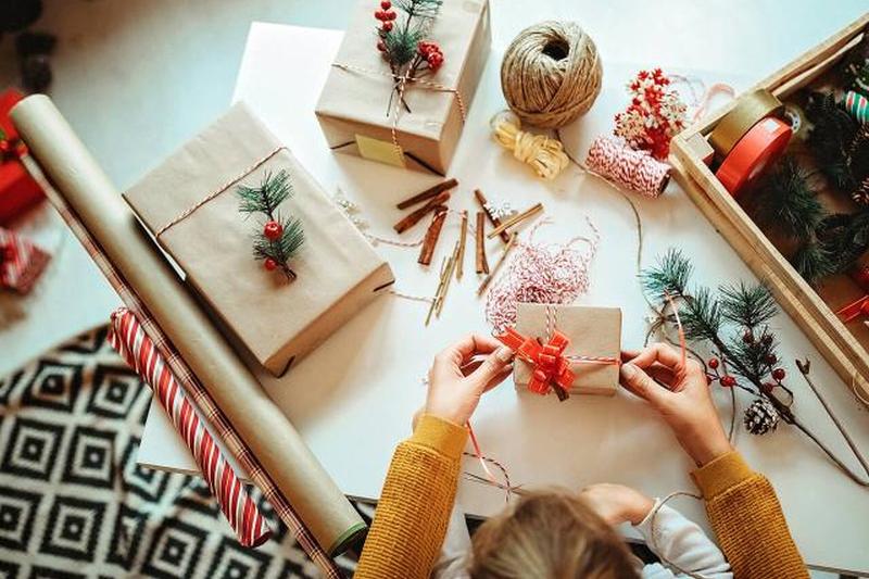 Ящик для упаковки рождественских подарков