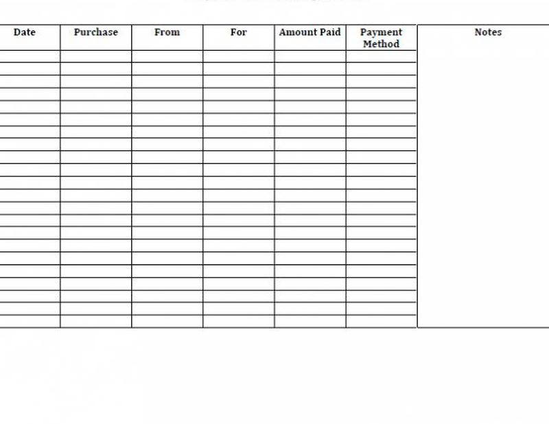 форма отслеживания коммерческих расходов