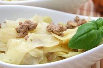 Говяжий фарш и капустный хэш