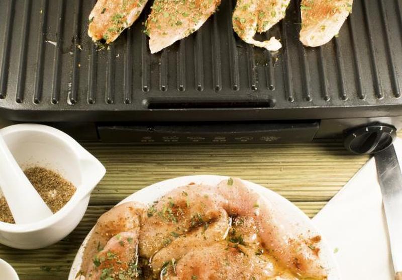 Курица на гриле Форман