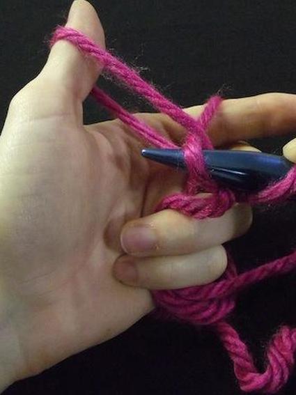 Шаг четвертый набрать для вязания