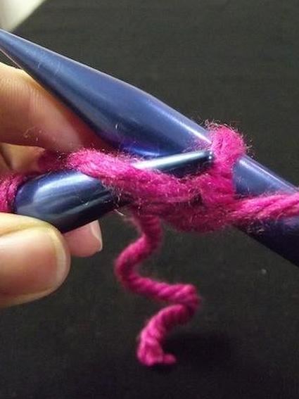 Шаг пятый изнаночной для вязания