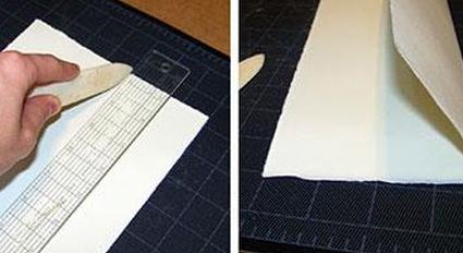 забивание костяной папкой