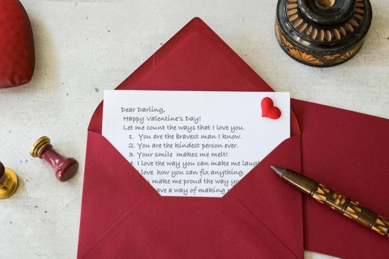 рукописное любовное письмо