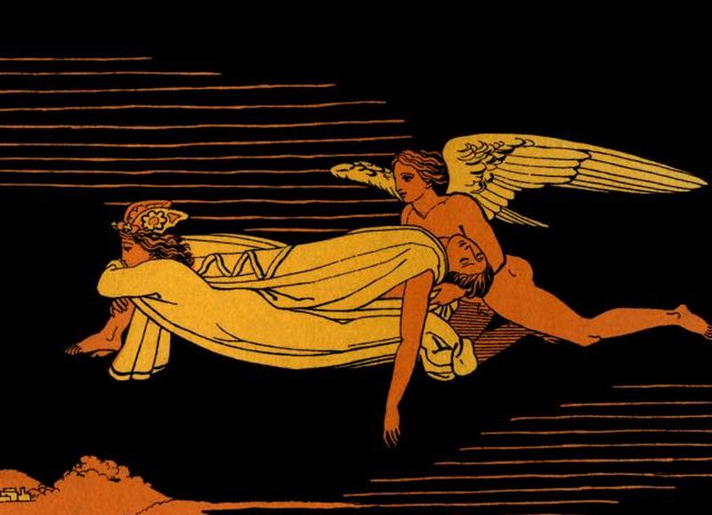 Сон и Смерть переносят тело Сарпедона в Ликию