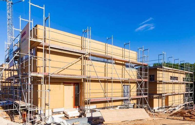 строительная площадка зданий с нулевым потреблением энергии