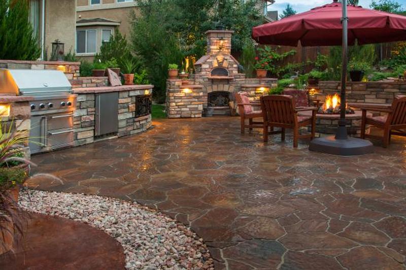 роскошный внутренний дворик