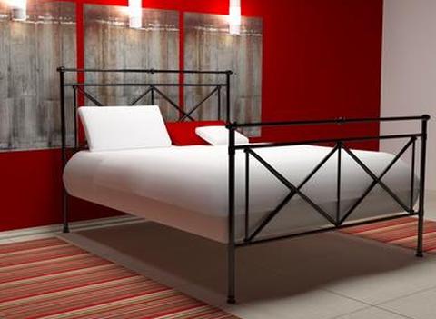 Красно-белая спальня;  Copyright Анна Олексенко на Dreamstime.com