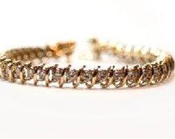 Бриллиантовый теннисный браслет