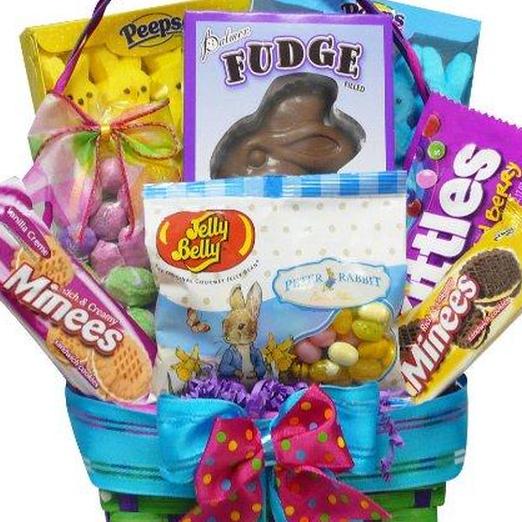 Классическая пасхальная корзинка