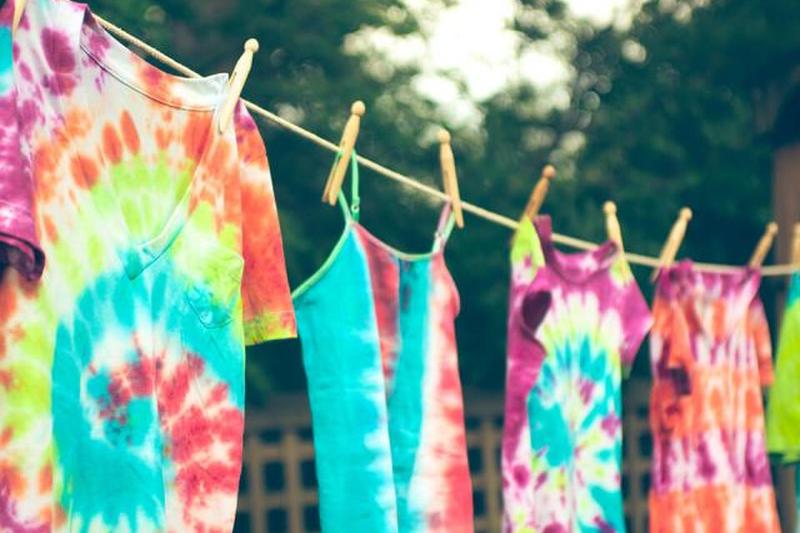 Рубашка с принтом тай-дай