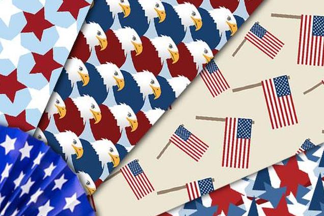 4 июля Scrapbook papers