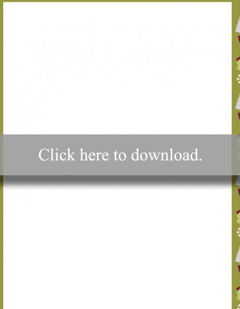 Рождественские подарки для печати границы