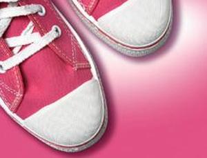 розовые повседневные туфли