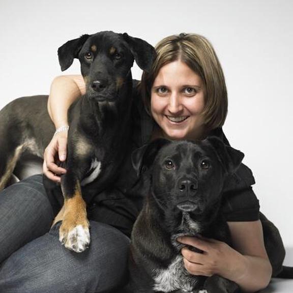 Инес и ее собаки Mayday и Gypsy