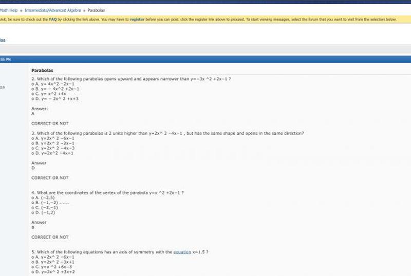 Скриншот сайта freemathhelp