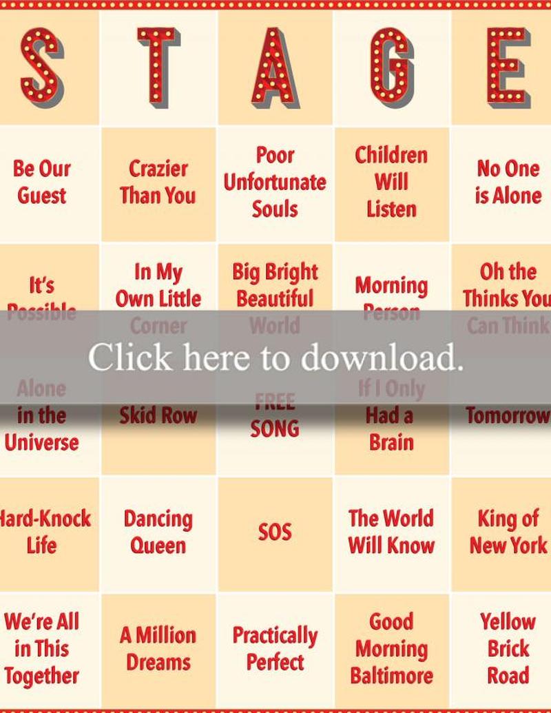 Песни из мюзиклов Бинго