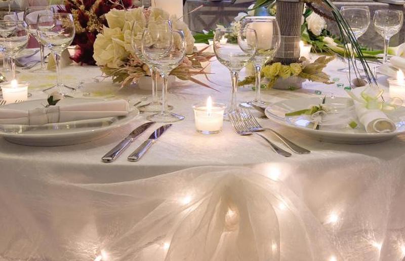 украшение свадебного стола